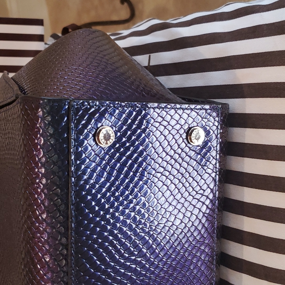 HENRI BENDELπHPπ Bijoux Satchel Metallic Snake Pattern! RARE! πππππππ - Picture 13 of 16